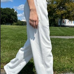 Brandy Melville Cream Elastic Waist Pants